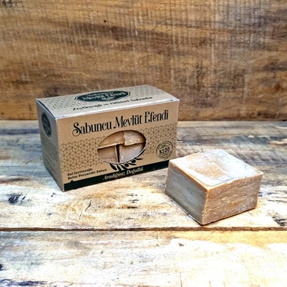 Zeytinyağlı Defne Parçacıklı Sabun 500 Gr (4 Adet)