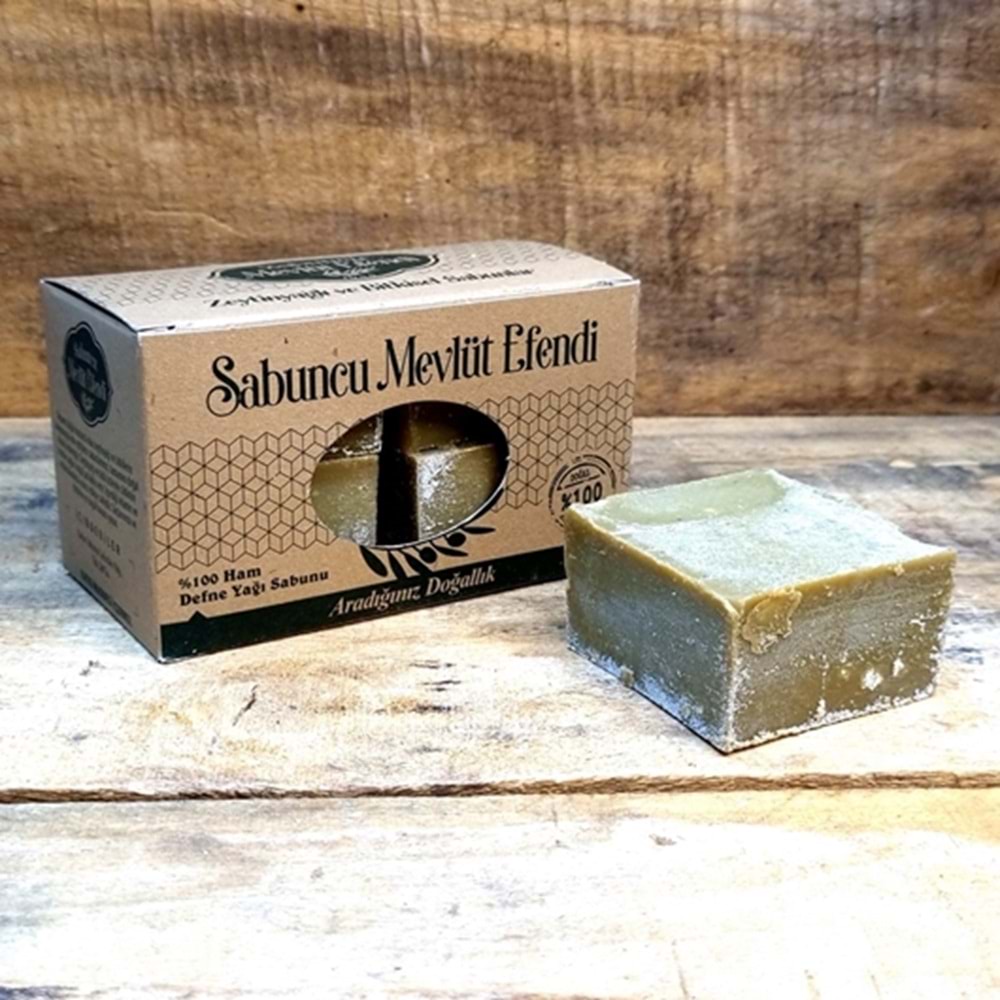 %100 Ham Defne Yağı Sabunu 400 Gr (4 Adet)