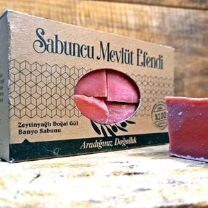 Zeytinyağlı Doğal Gül Banyo Sabunu 400 Gr (4 Adet)