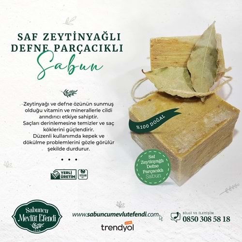Zeytinyağlı Defne Parçacıklı Sabun 10 Kg (Dökme-Ambalajsız)