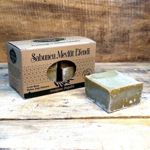 %100 Ham Defne Yağı Sabunu 400 Gr (4 Adet)