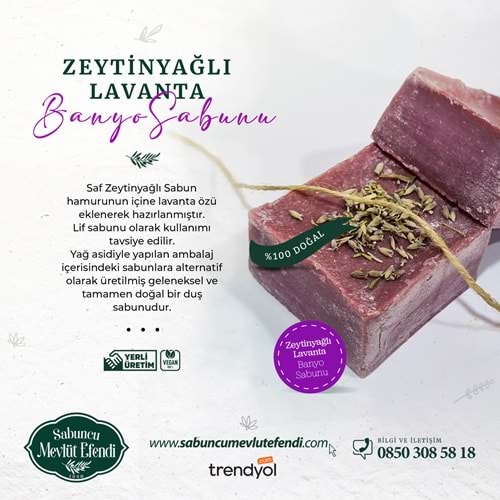 Zeytinyağlı Doğal Lavanta Banyo Sabunu 10 Kg (Dökme-Ambalajsız)