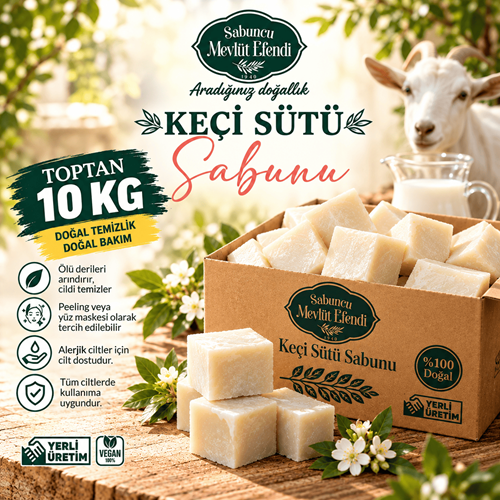 Keçi Sütü Sabunu 10 Kg (Dökme-Ambalajsız)