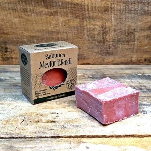 Zeytinyağlı Doğal Gül Banyo Sabunu 100 Gr (1 Adet)