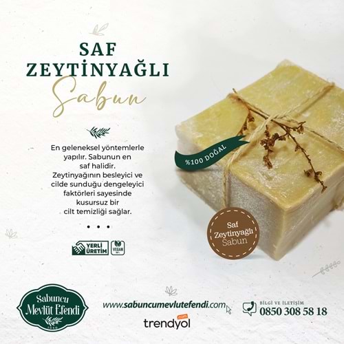 Saf Zeytinyağlı Sabun 10 Kg (Dökme-Ambalajsız)